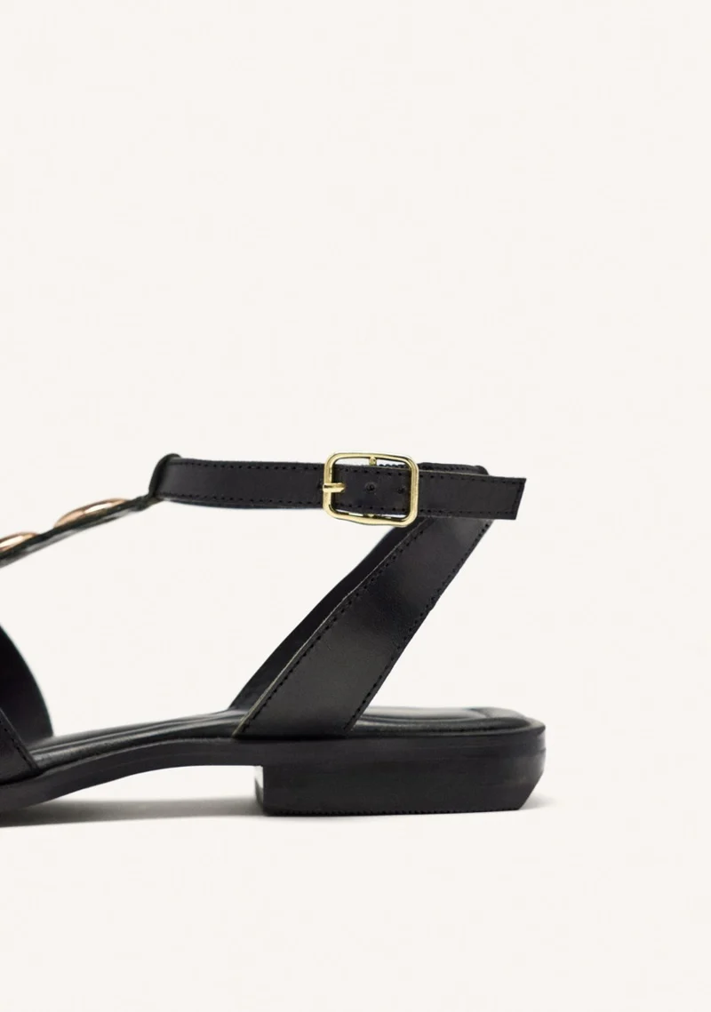 GREEK SANDALS LEATHER JEWELS EPPING
