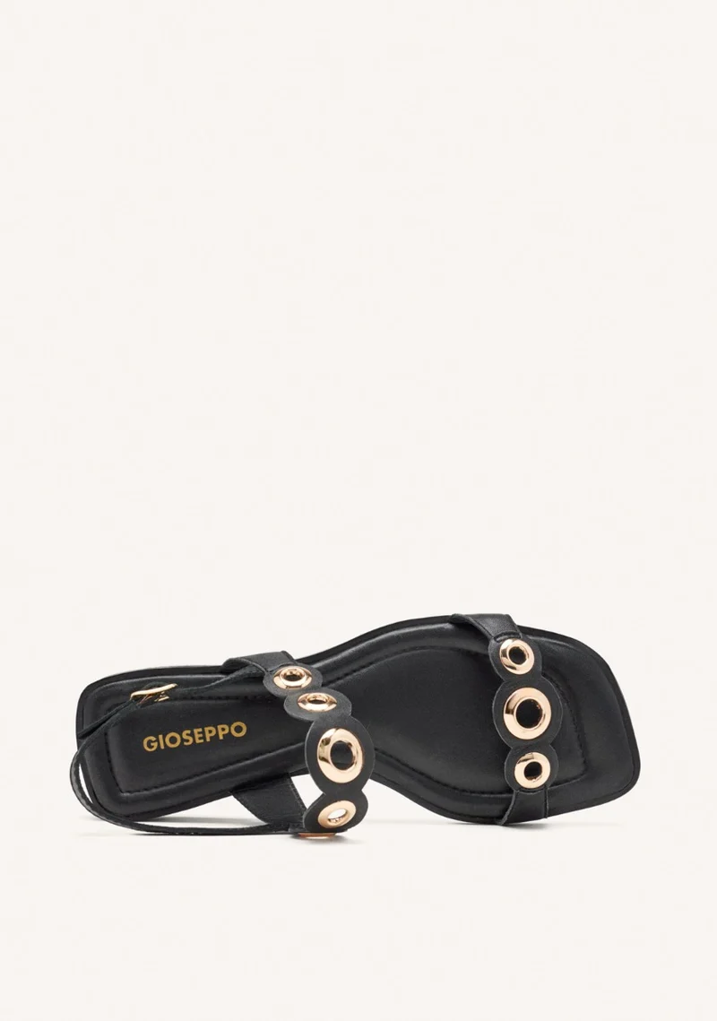 FLAT LEATHER SANDALS WITH EYELETS SIREN