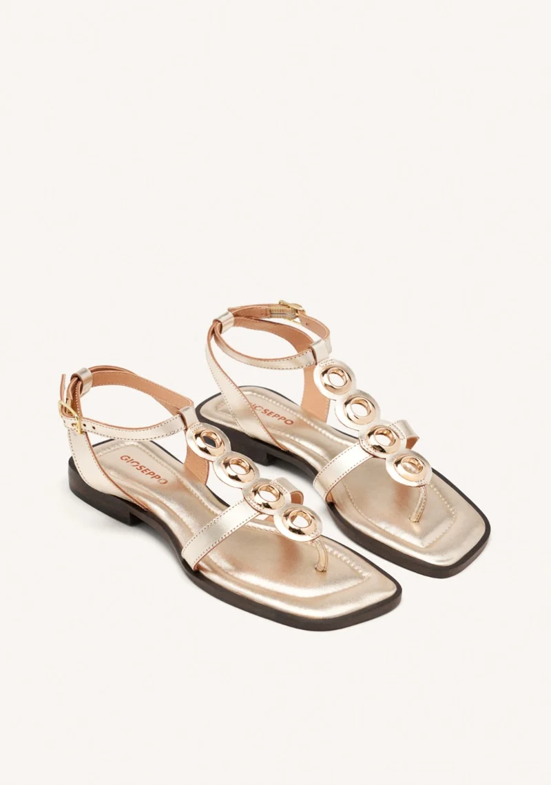 GREEK SANDALS LEATHER JEWELS EPPING