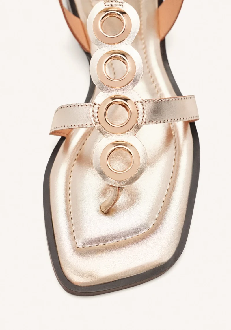 GREEK SANDALS LEATHER JEWELS EPPING