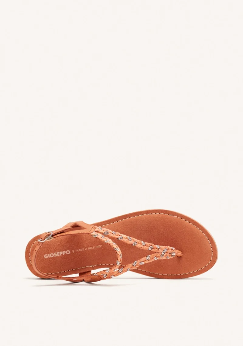 GREEK SANDALS LEATHER, RAFFIA AND SHINE LIMINGTON
