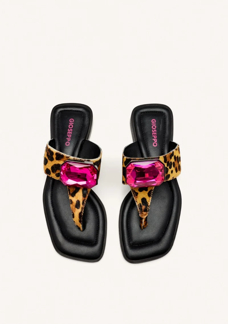 COW LEATHER GREEK SANDALS MERRIMAC