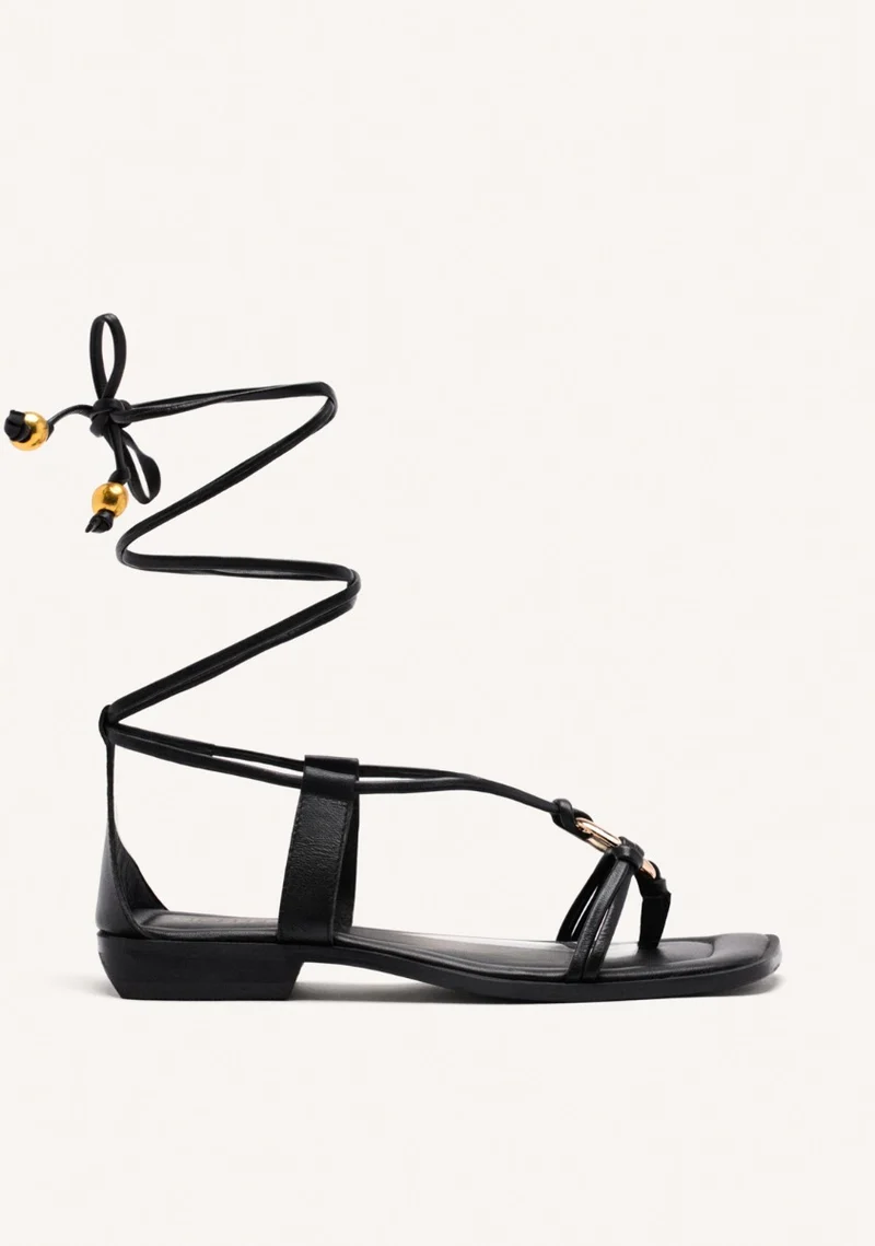 JEWEL LEATHER SANDALS SPRAGUE