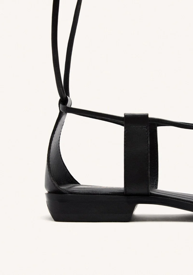 JEWEL LEATHER SANDALS SPRAGUE