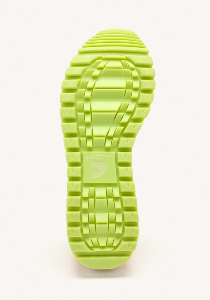 GRID LEATHER SNEAKERS IOLA