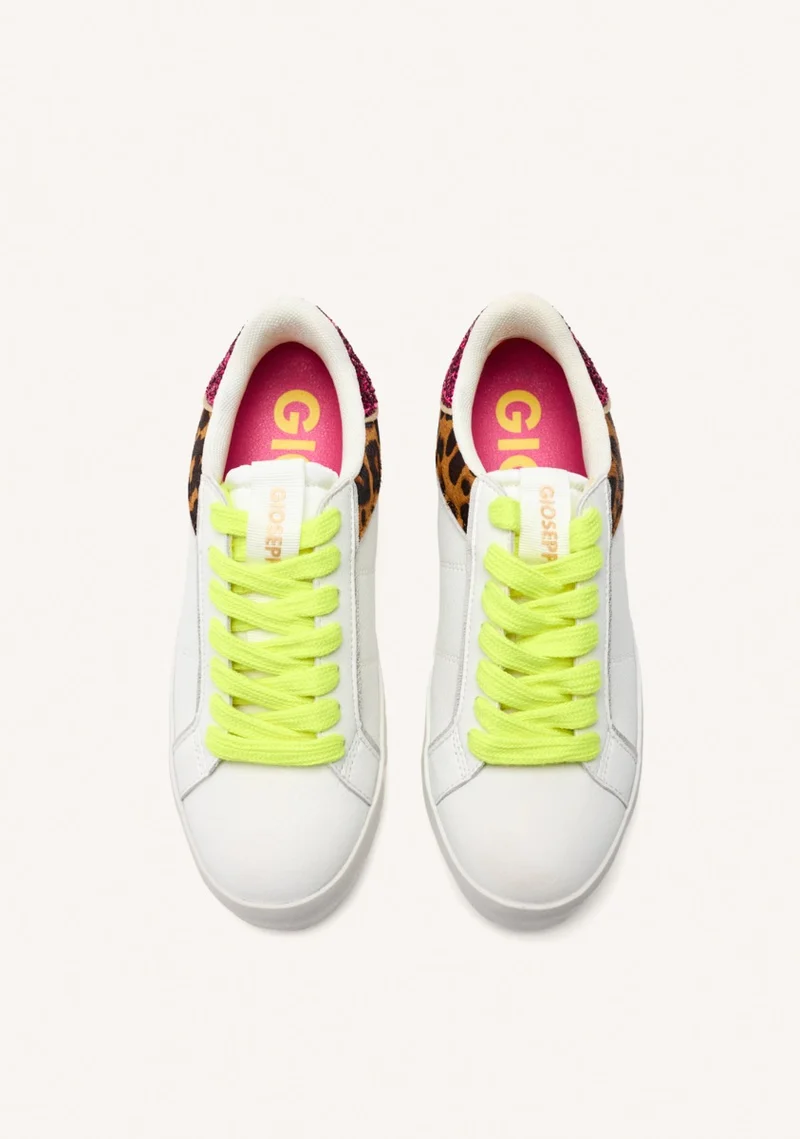 LEOPARD LEATHER SNEAKERS GILFORD