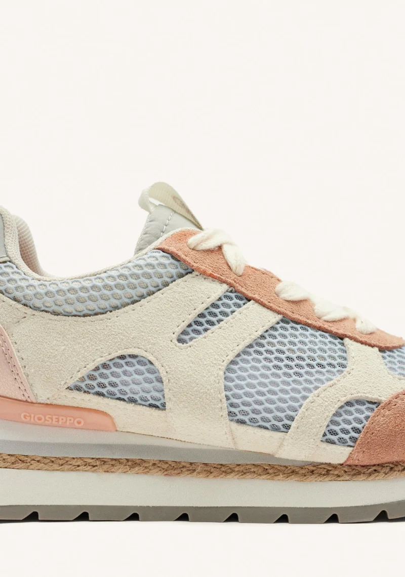 LEATHER AND MESH WEDGE SNEAKERS EDDINGTON