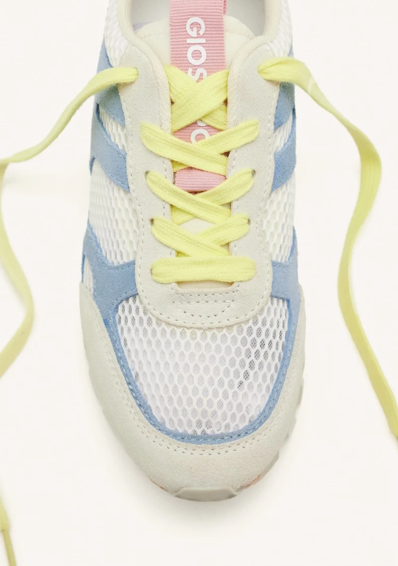 LEATHER AND MESH WEDGE SNEAKERS EDDINGTON