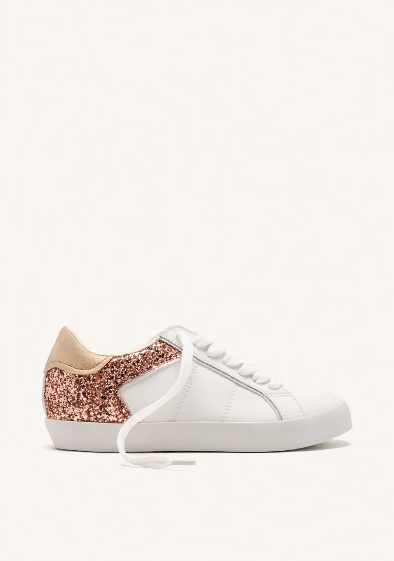 SHINY LEATHER WEDGE SNEAKERS FAIRHAVEN