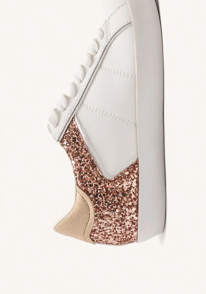 SHINY LEATHER WEDGE SNEAKERS FAIRHAVEN