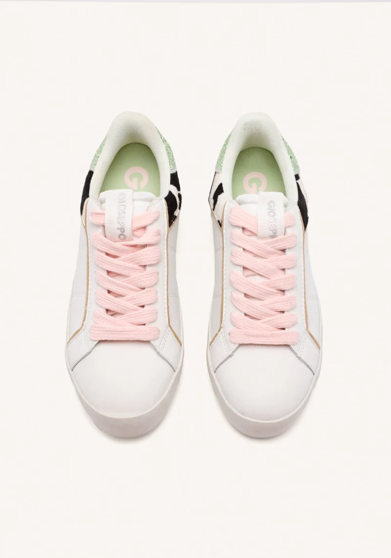 COW LEATHER WEDGE SNEAKERS GILFORD