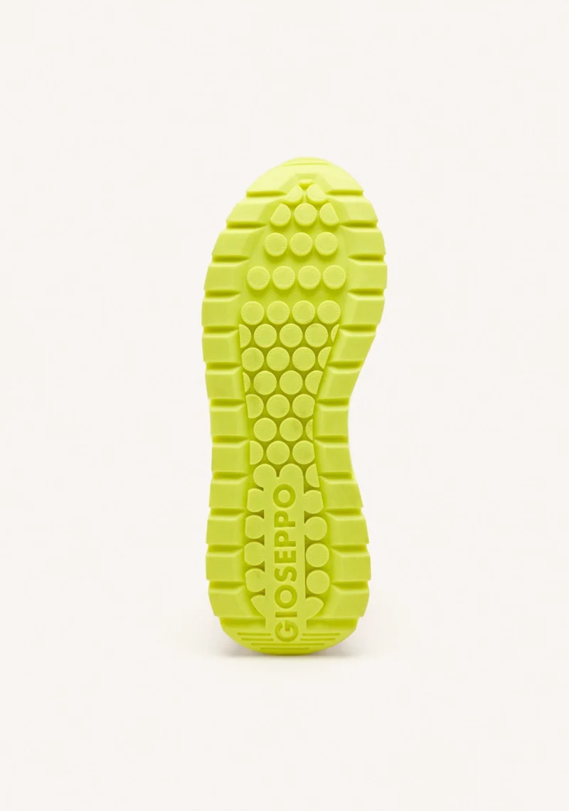 LEATHER AND MESH WEDGE SNEAKERS EDDINGTON