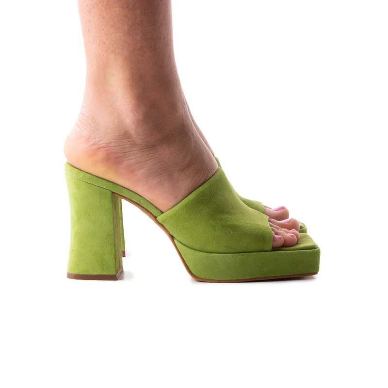 Morelia Green Suede