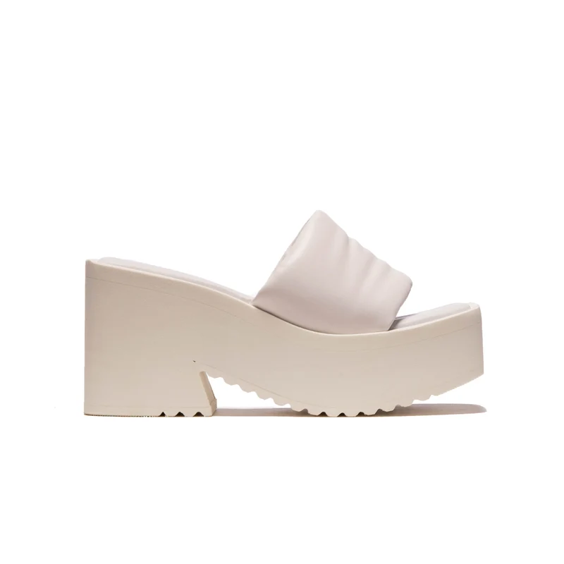 Mony White Leather