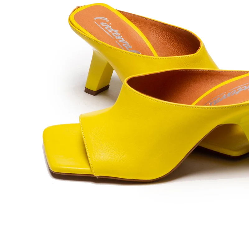 Monet Yellow Leather