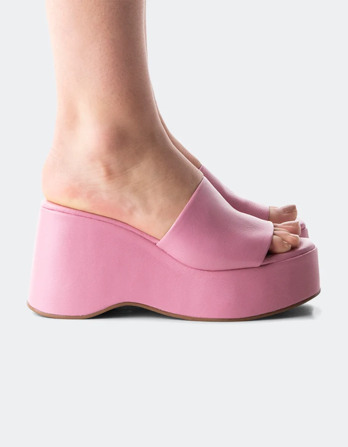 Mariel Pink Leather