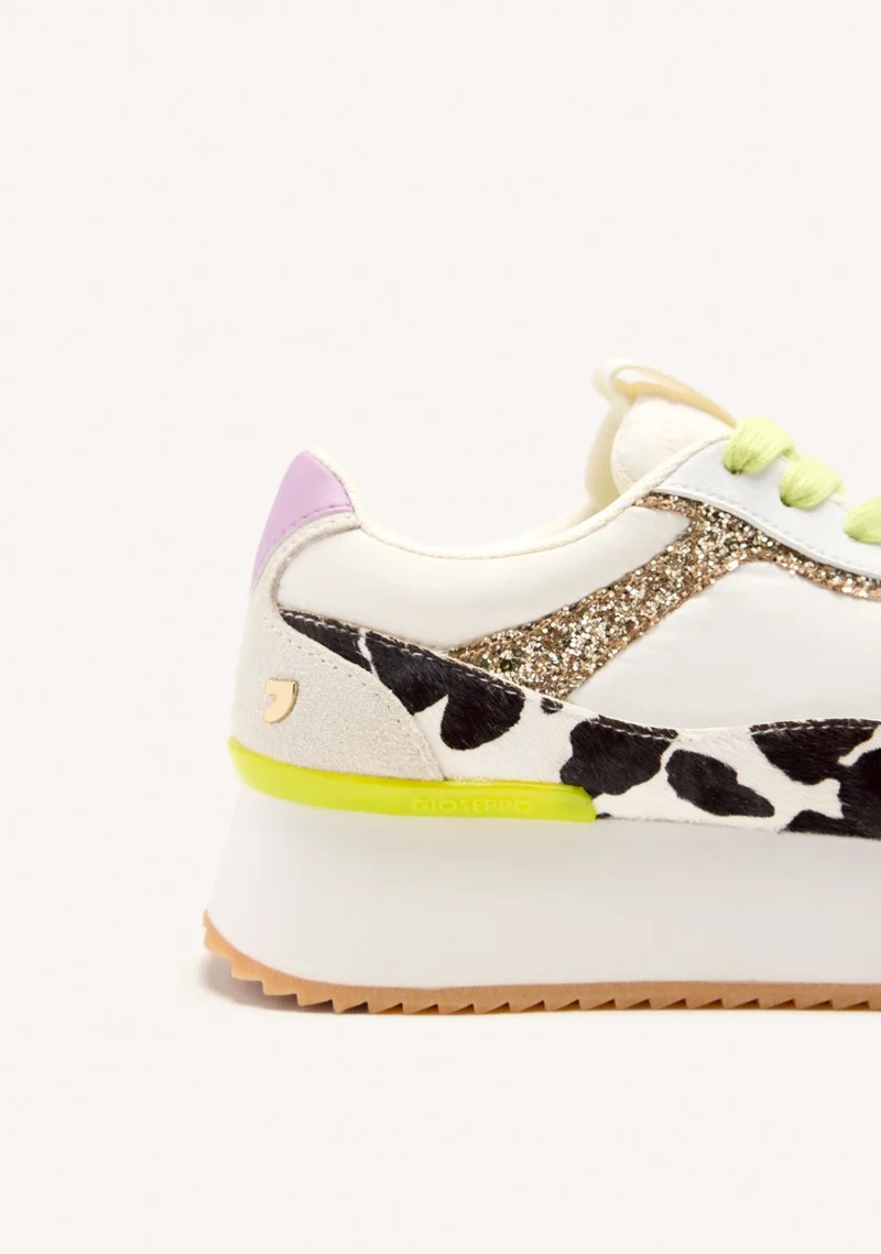COW LEATHER PLATFORM SNEAKERS BOWDOIN