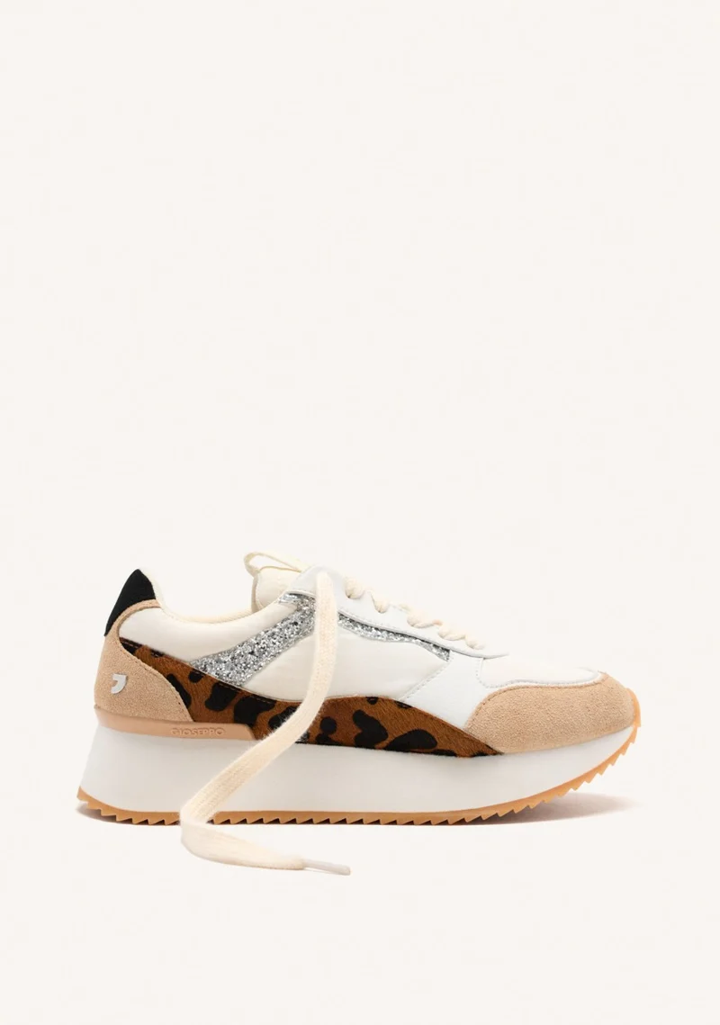 COW LEATHER PLATFORM SNEAKERS BOWDOIN