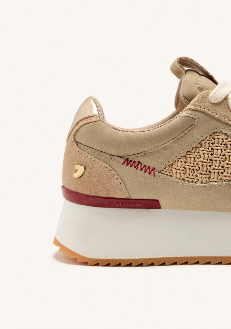 PLATFORM LEATHER SNEAKERS GLOVER