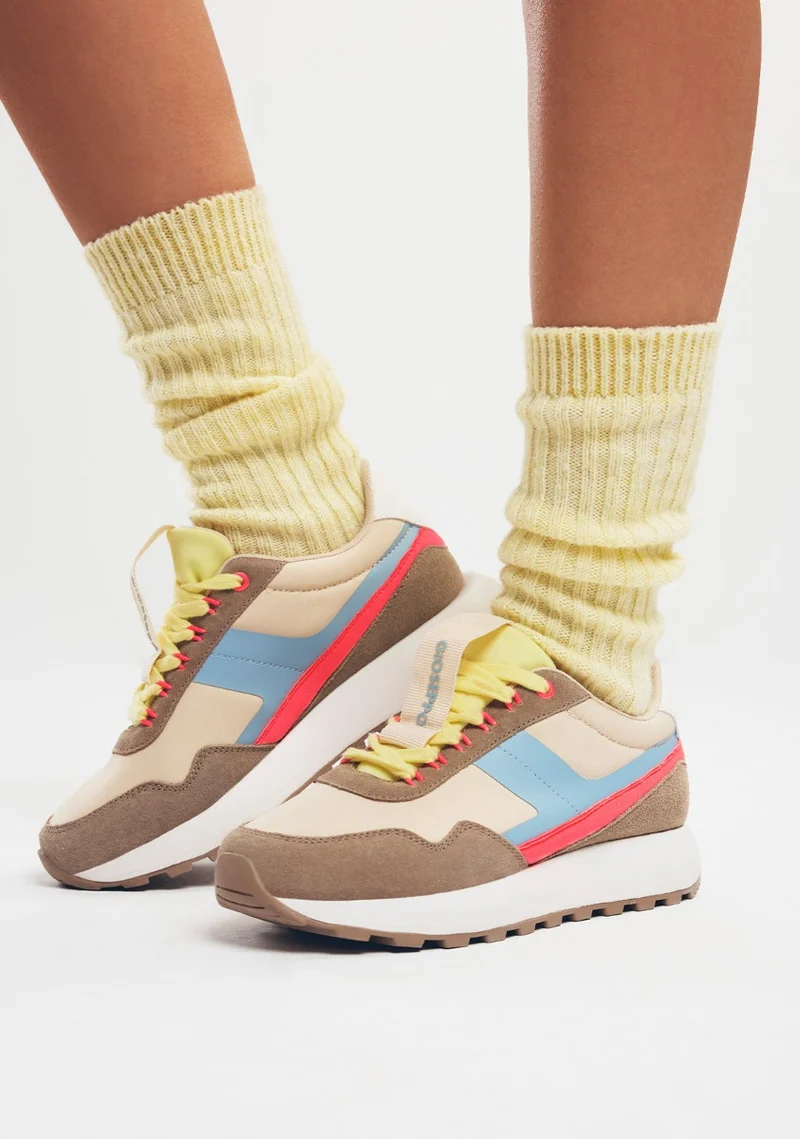 RETRO LEATHER SNEAKERS ATHOL