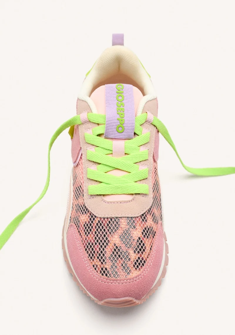 LEATHER AND MESH SNEAKERS CAVENDISH