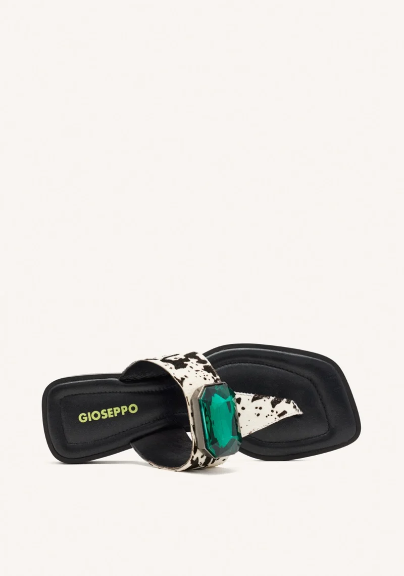 COW LEATHER GREEK SANDALS MERRIMAC