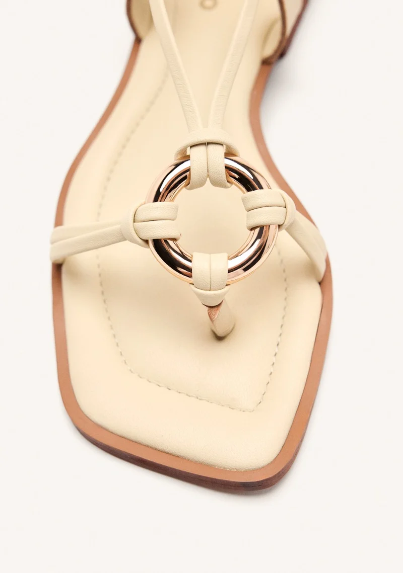JEWEL LEATHER SANDALS SPRAGUE