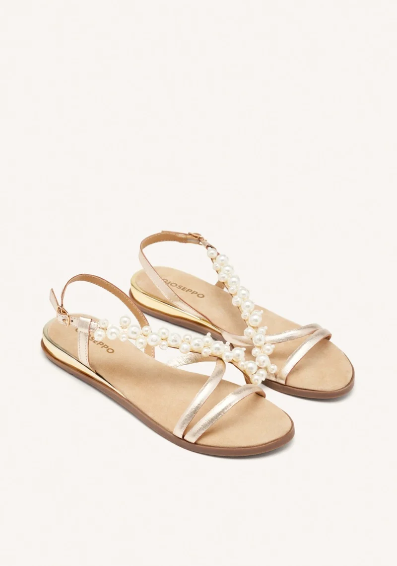 LEATHER PEARL SANDALS TEMPLETON