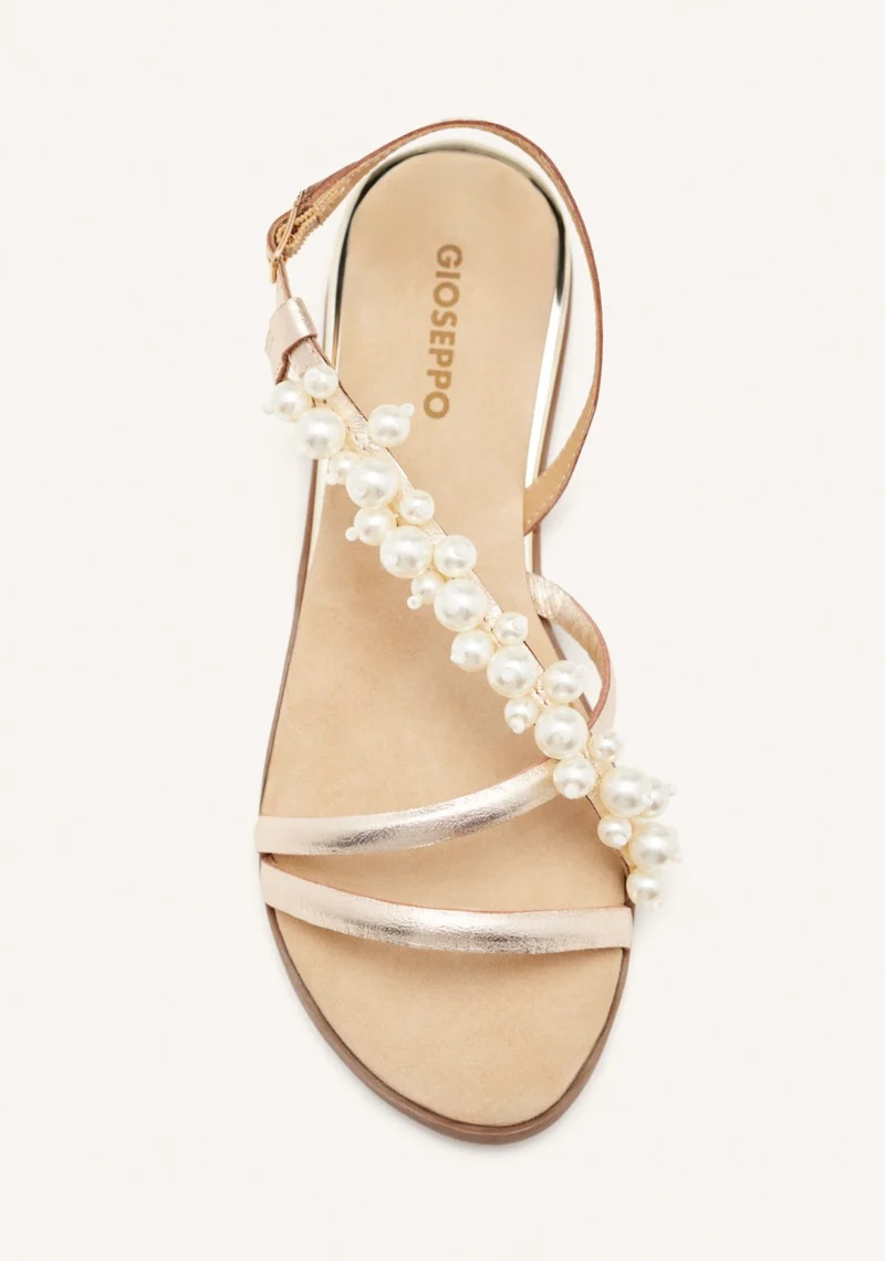 LEATHER PEARL SANDALS TEMPLETON