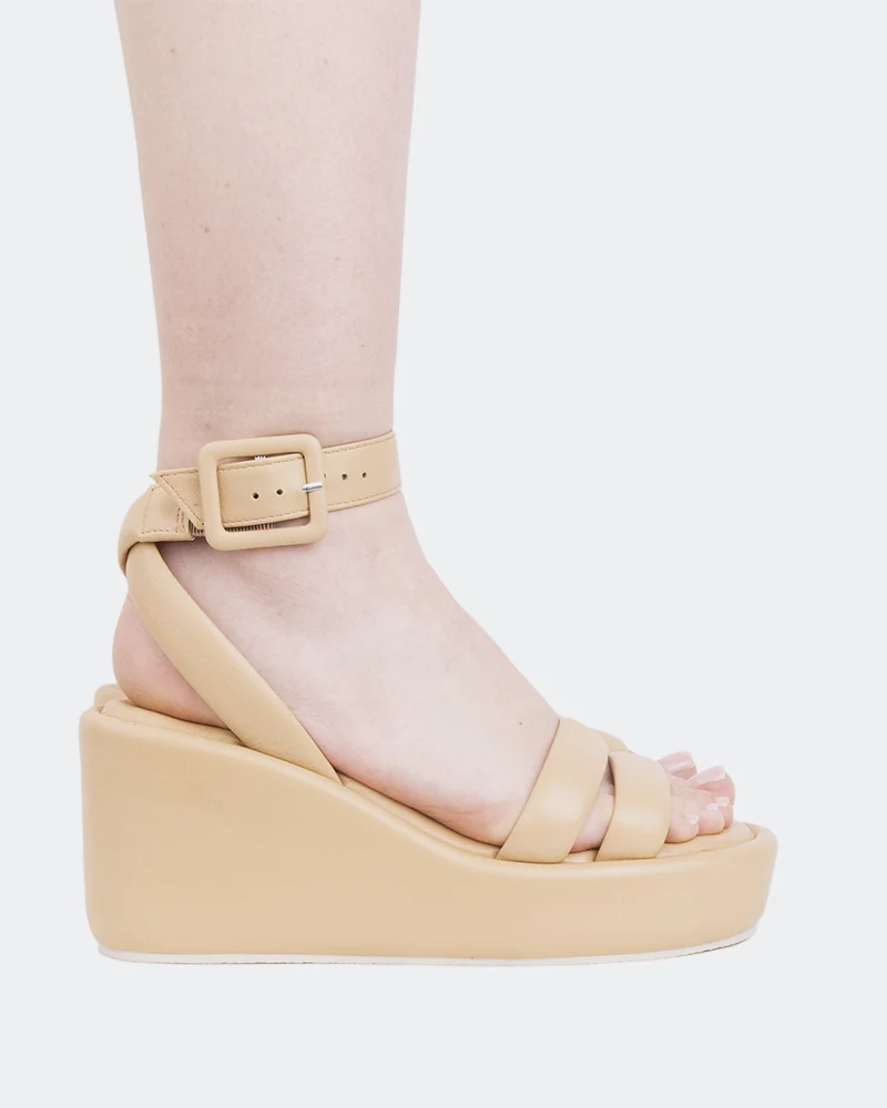 Geralda, Camel Leather/Cuir Chameau