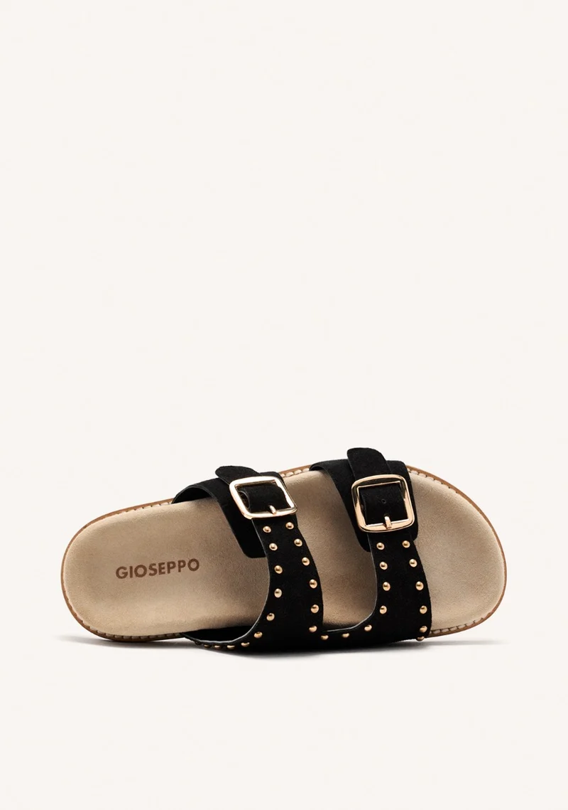LEATHER STUDDED SANDALS STELLA