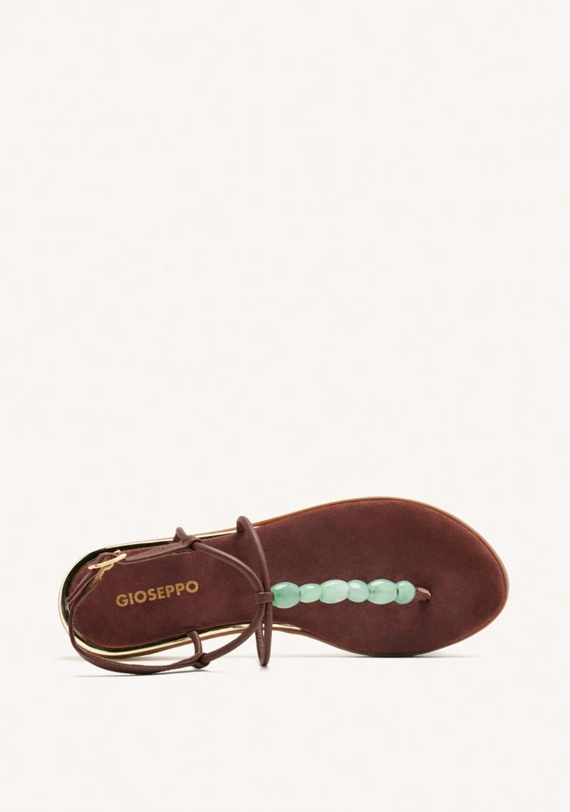 LEATHER BEADED GREEK SANDALS MILLVILLE