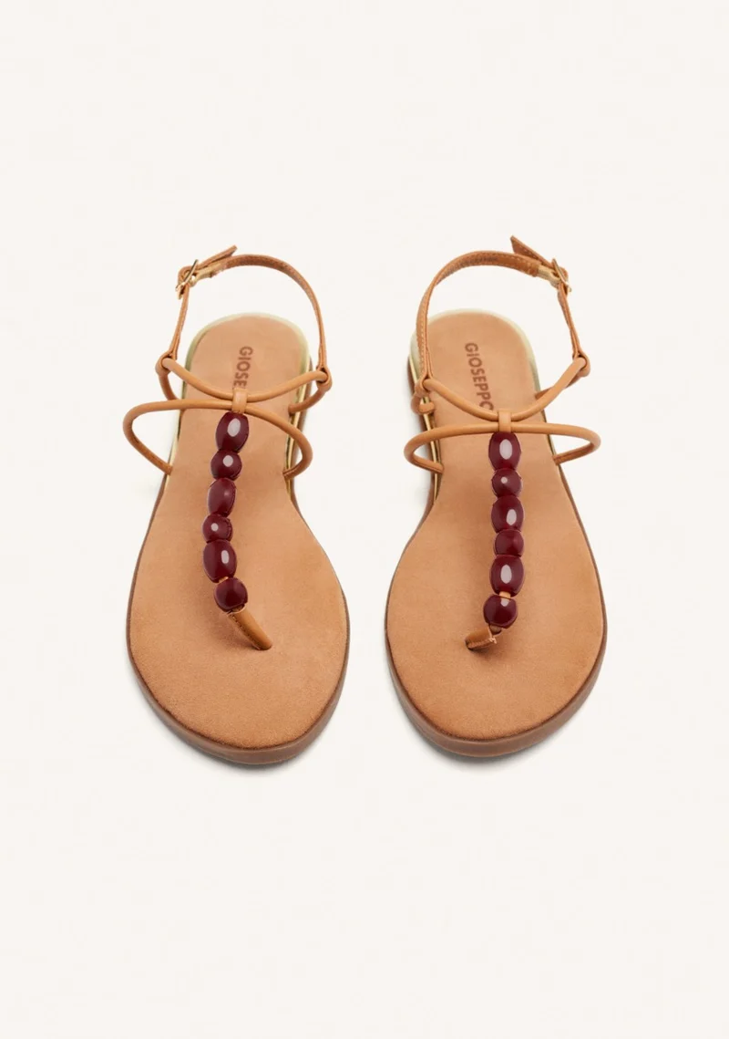 LEATHER BEADED GREEK SANDALS MILLVILLE