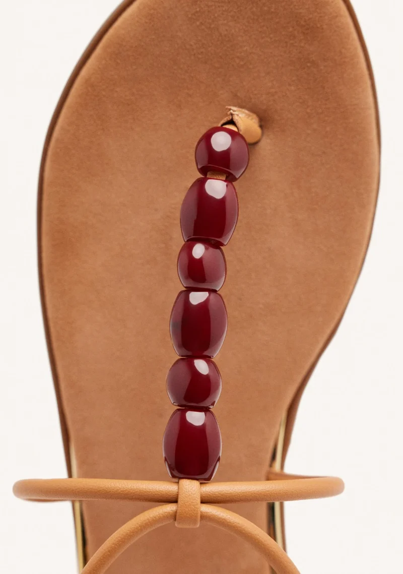 LEATHER BEADED GREEK SANDALS MILLVILLE