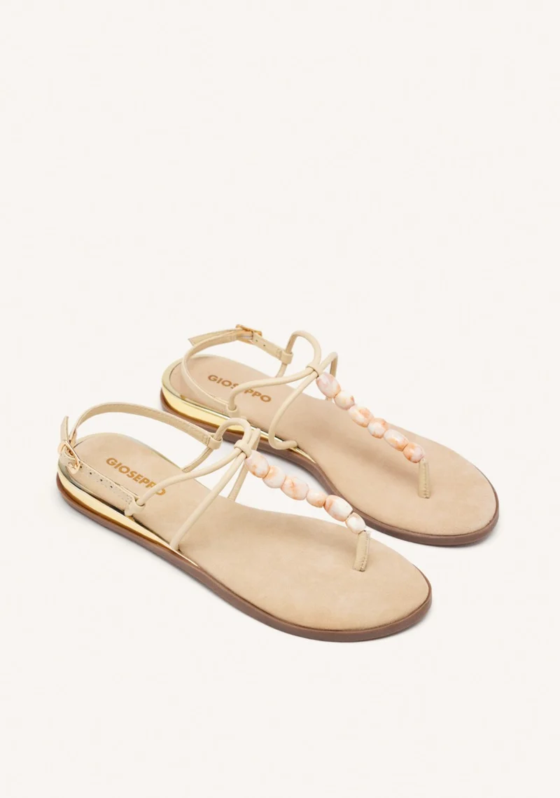 LEATHER BEADED GREEK SANDALS MILLVILLE