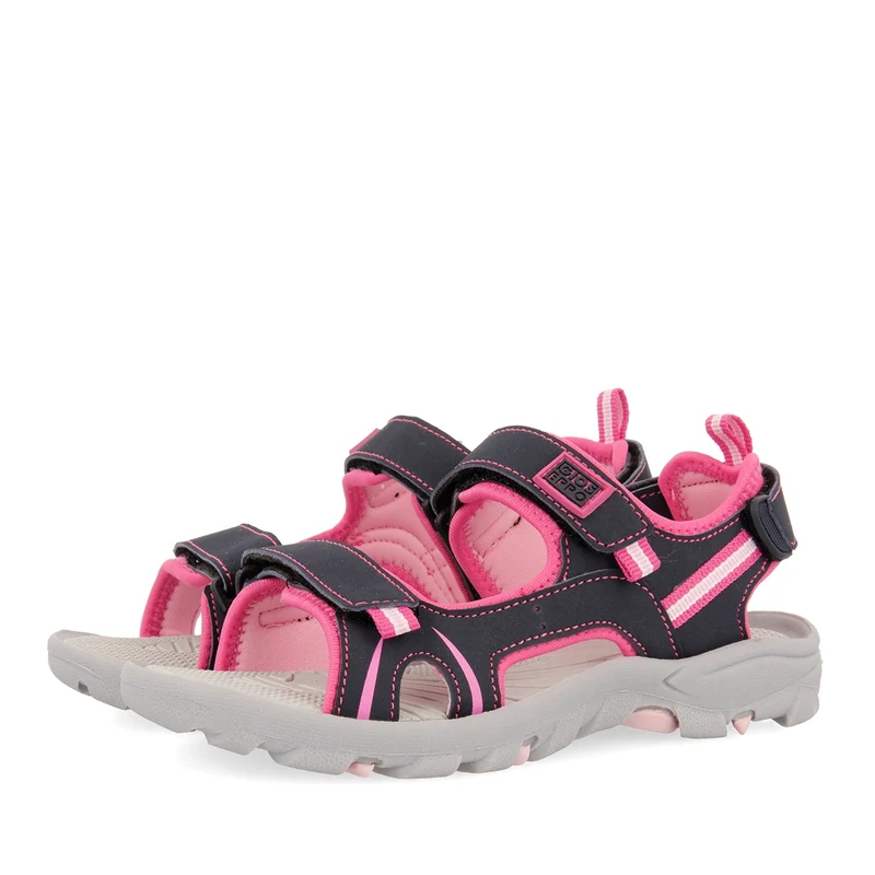 Pink sporty flip flops for girls AACHEN