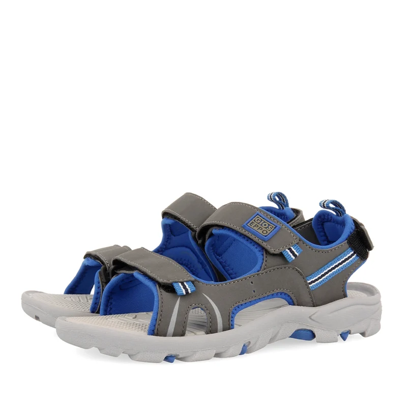 Grey and blue flip flops for boys AACHEN