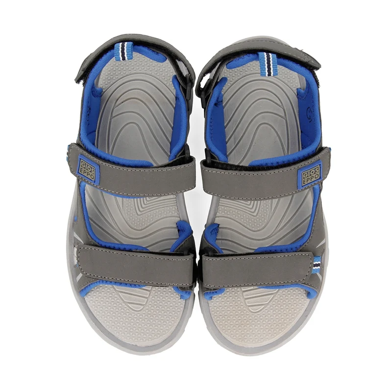 Grey and blue flip flops for boys AACHEN