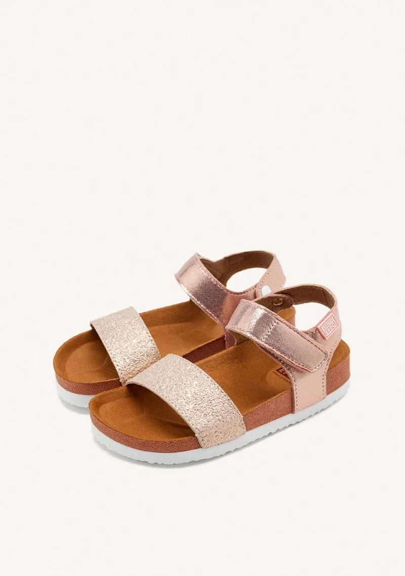 Copper flip flops with waterproof bio sole for girls MOERS