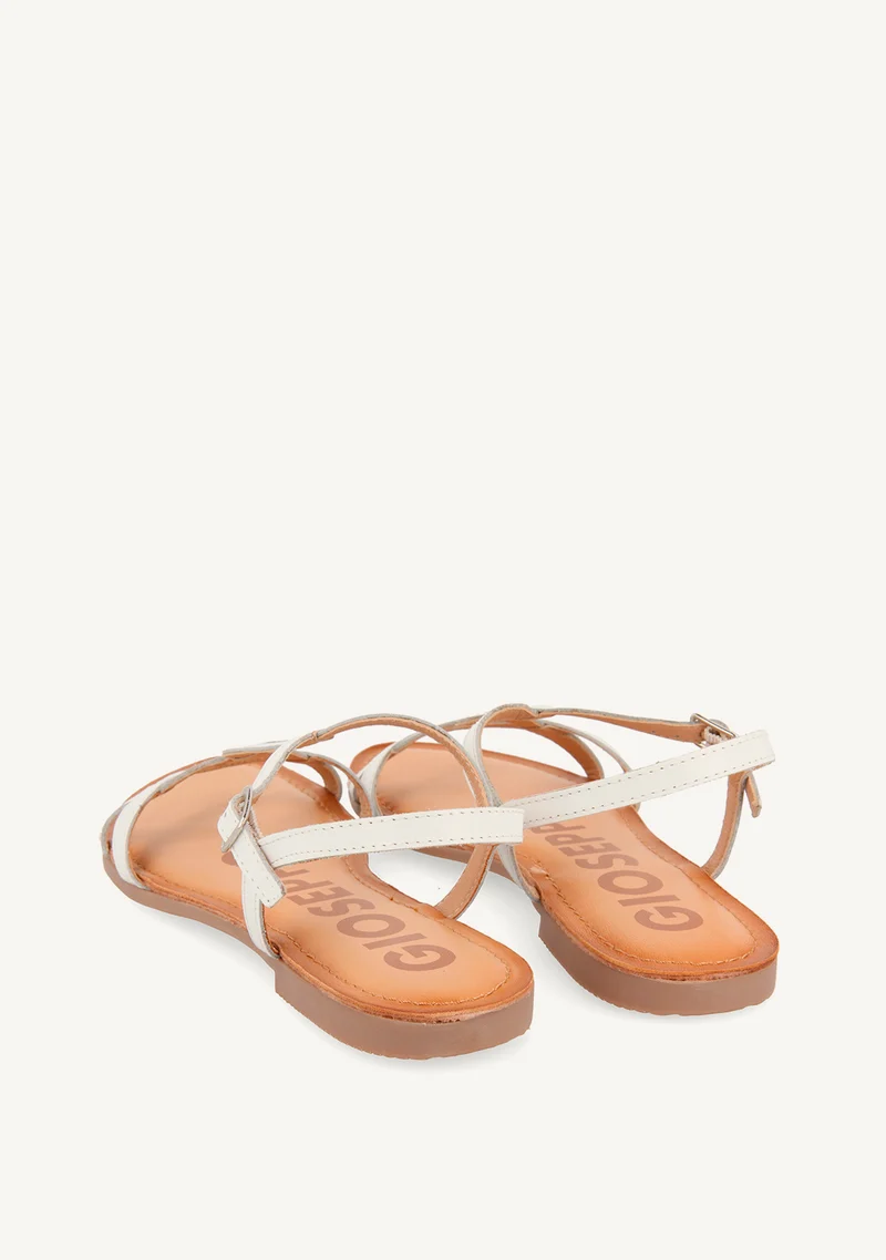 SHINY LEATHER SANDALS NAVASSA