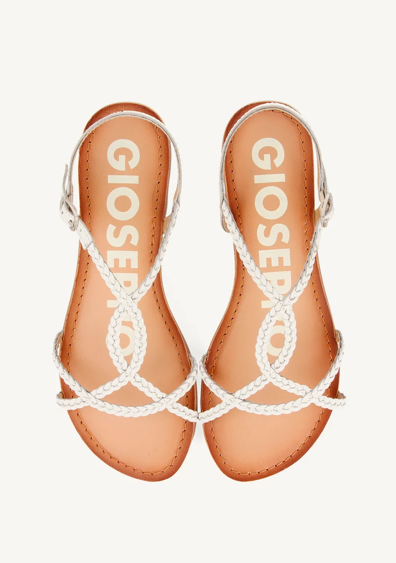 BRAIDED LEATHER SANDALS OSSIAN