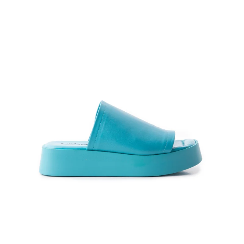 Dumpling Blue Leather
