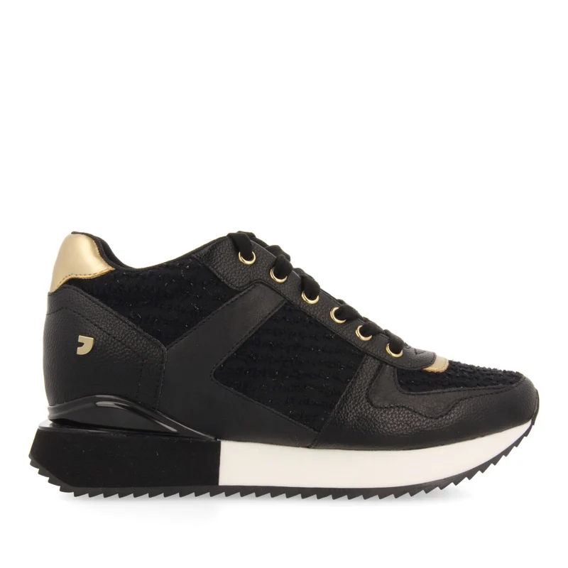 BLACK SNEAKERS FOR WOMEN BAZINE