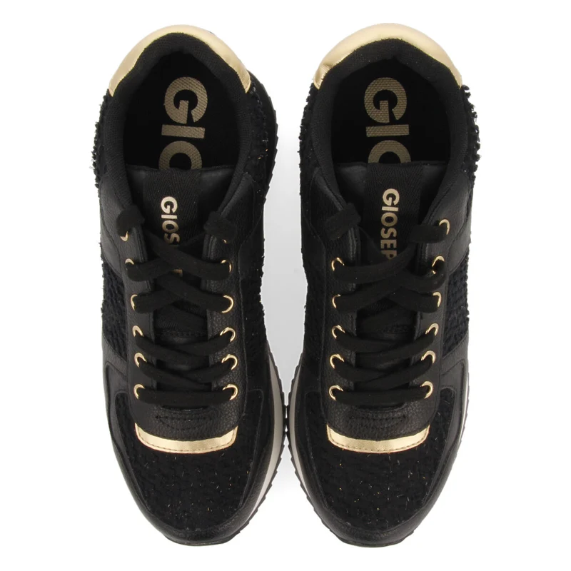 BLACK SNEAKERS FOR WOMEN BAZINE