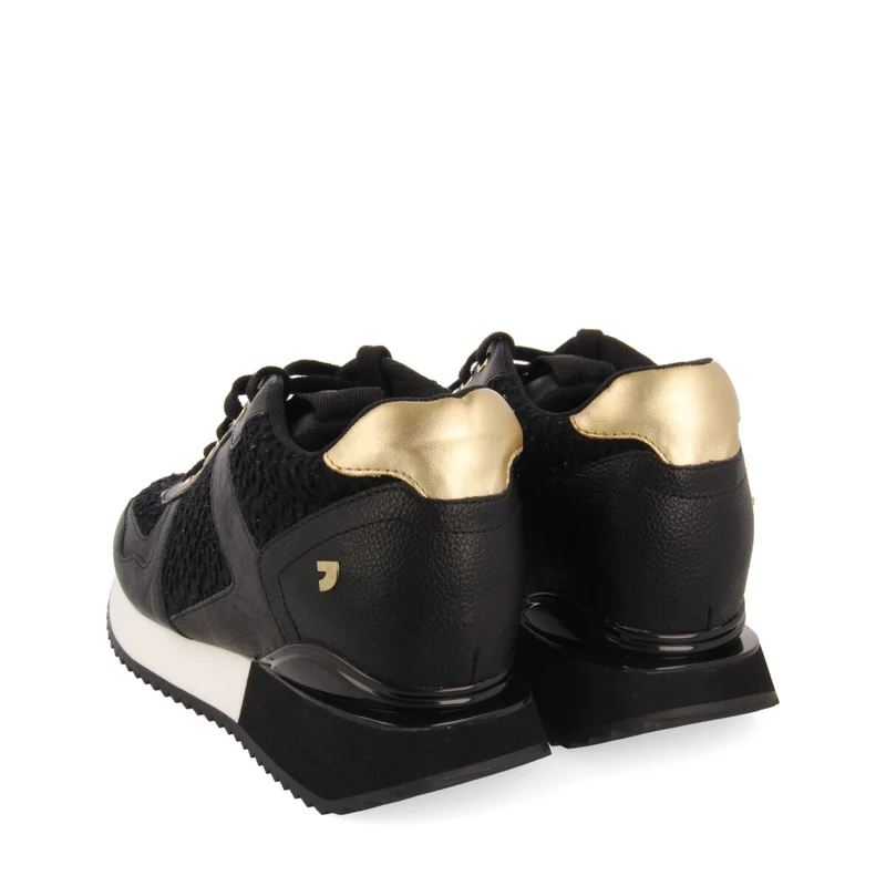 BLACK SNEAKERS FOR WOMEN BAZINE