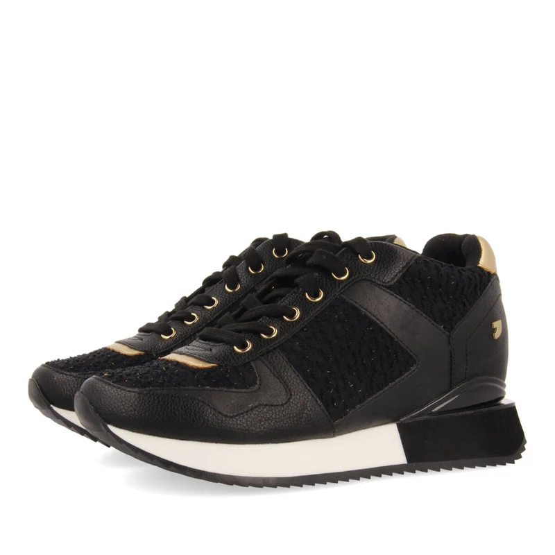 BLACK SNEAKERS FOR WOMEN BAZINE