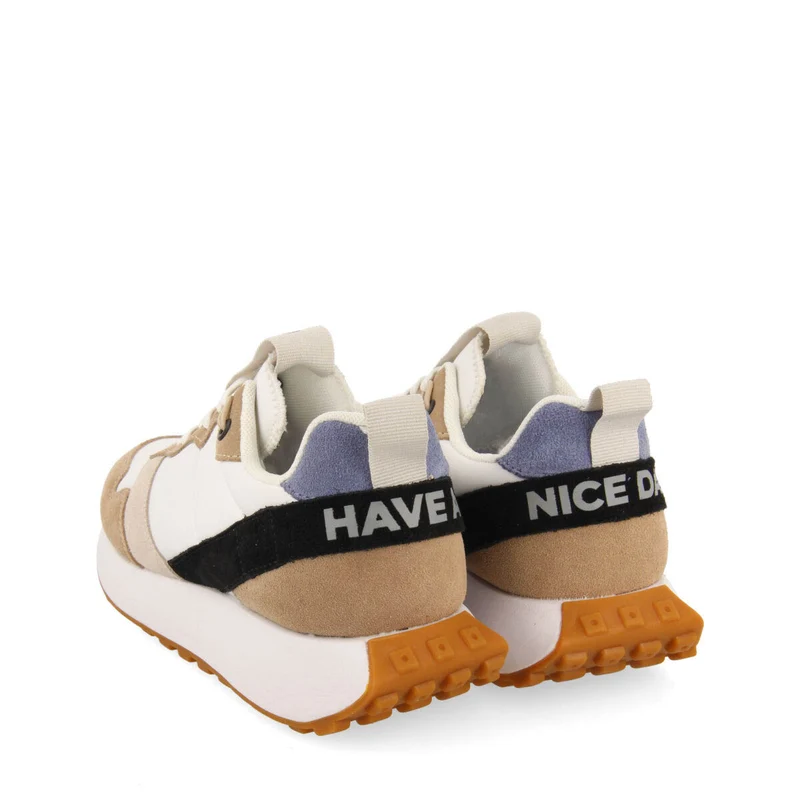 Treban women's multicoloured retro-style sneakers