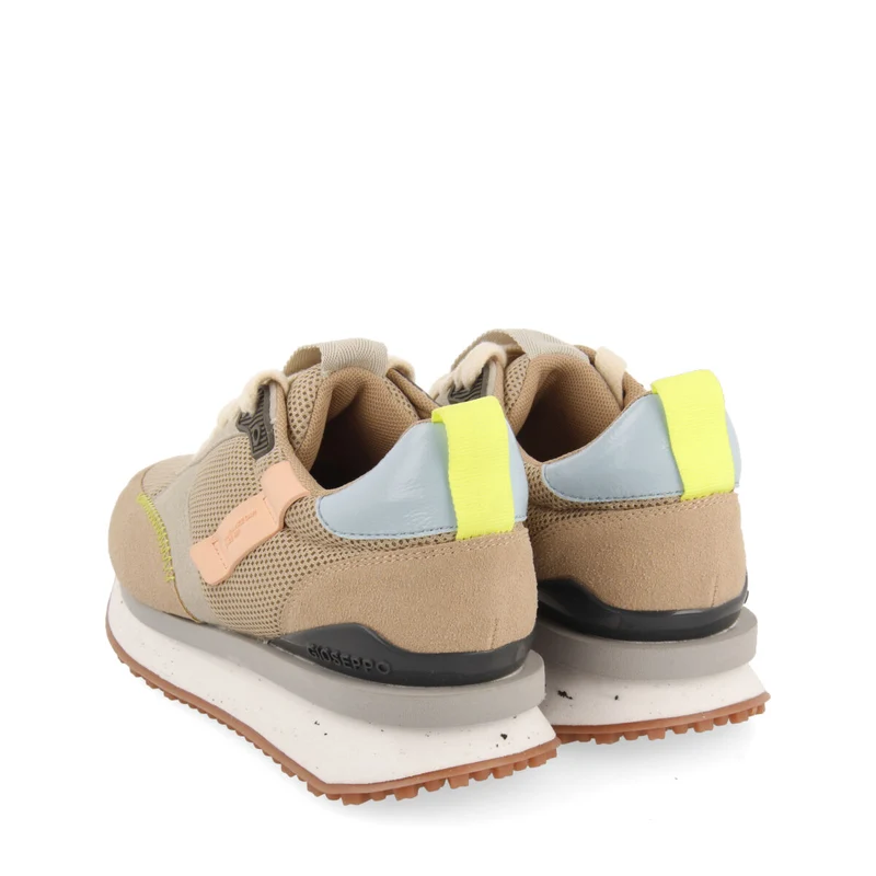 Anneot women's beige textured sneakers