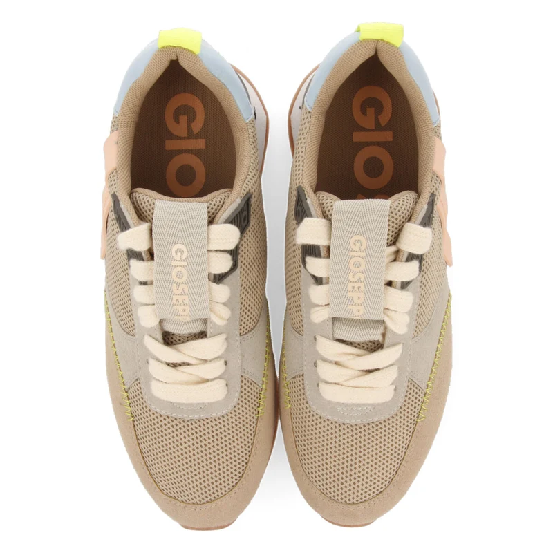 Anneot women's beige textured sneakers