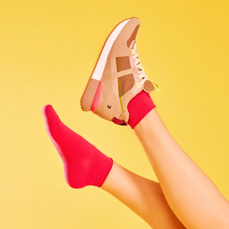 Sanssat women's beige textured sneakers with inner wedges